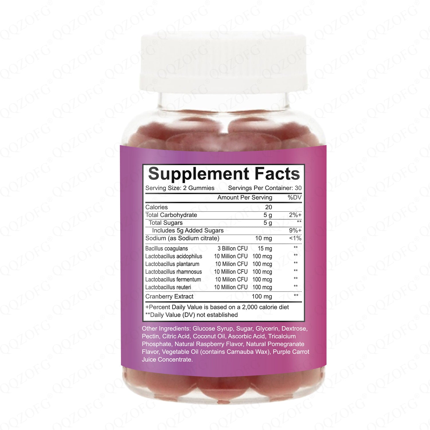 Women's Probiotic Gummies Dietary Supplement