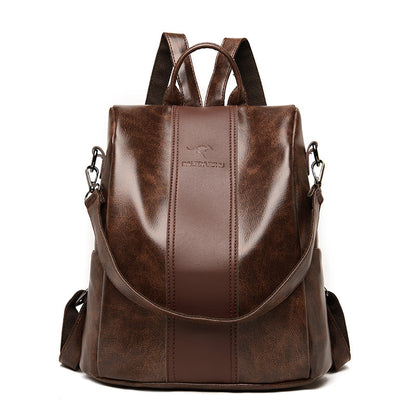 Women's PU Leather Backpack Casual Travel Schoolbag