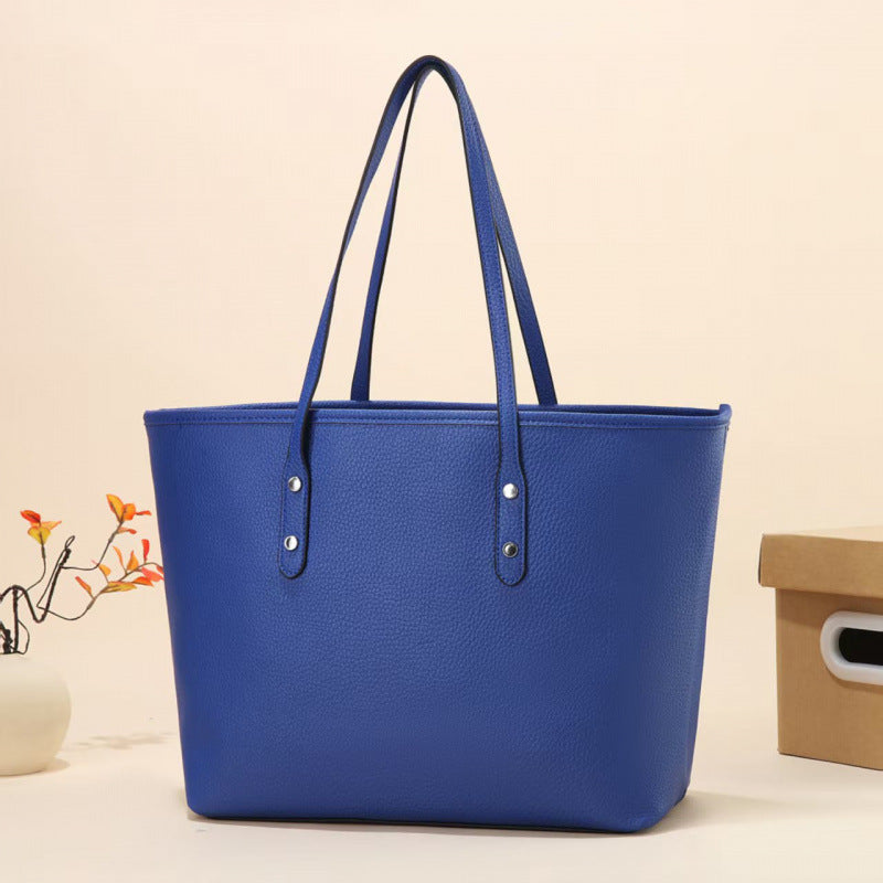 Women's PU Leather Shoulder Tote Bag