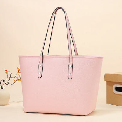 Women's PU Leather Shoulder Tote Bag
