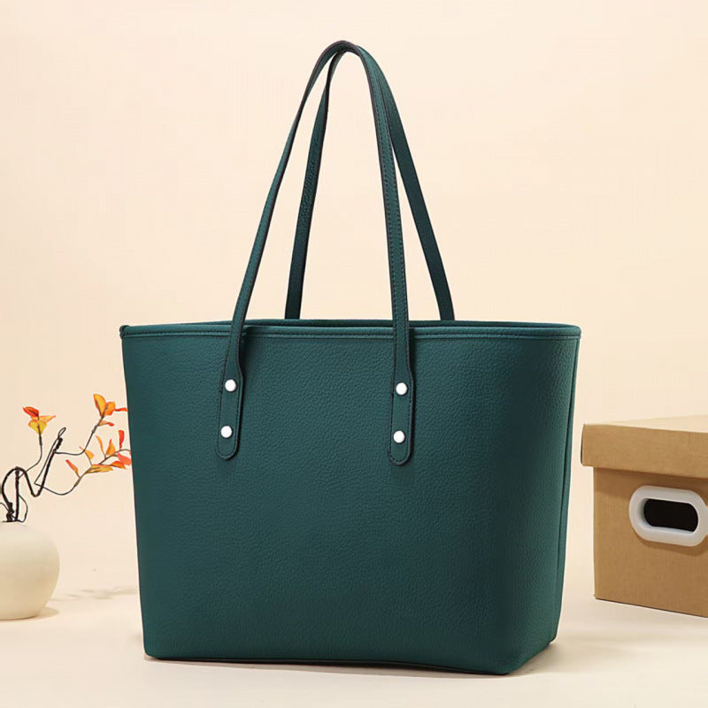 Women's PU Leather Shoulder Tote Bag