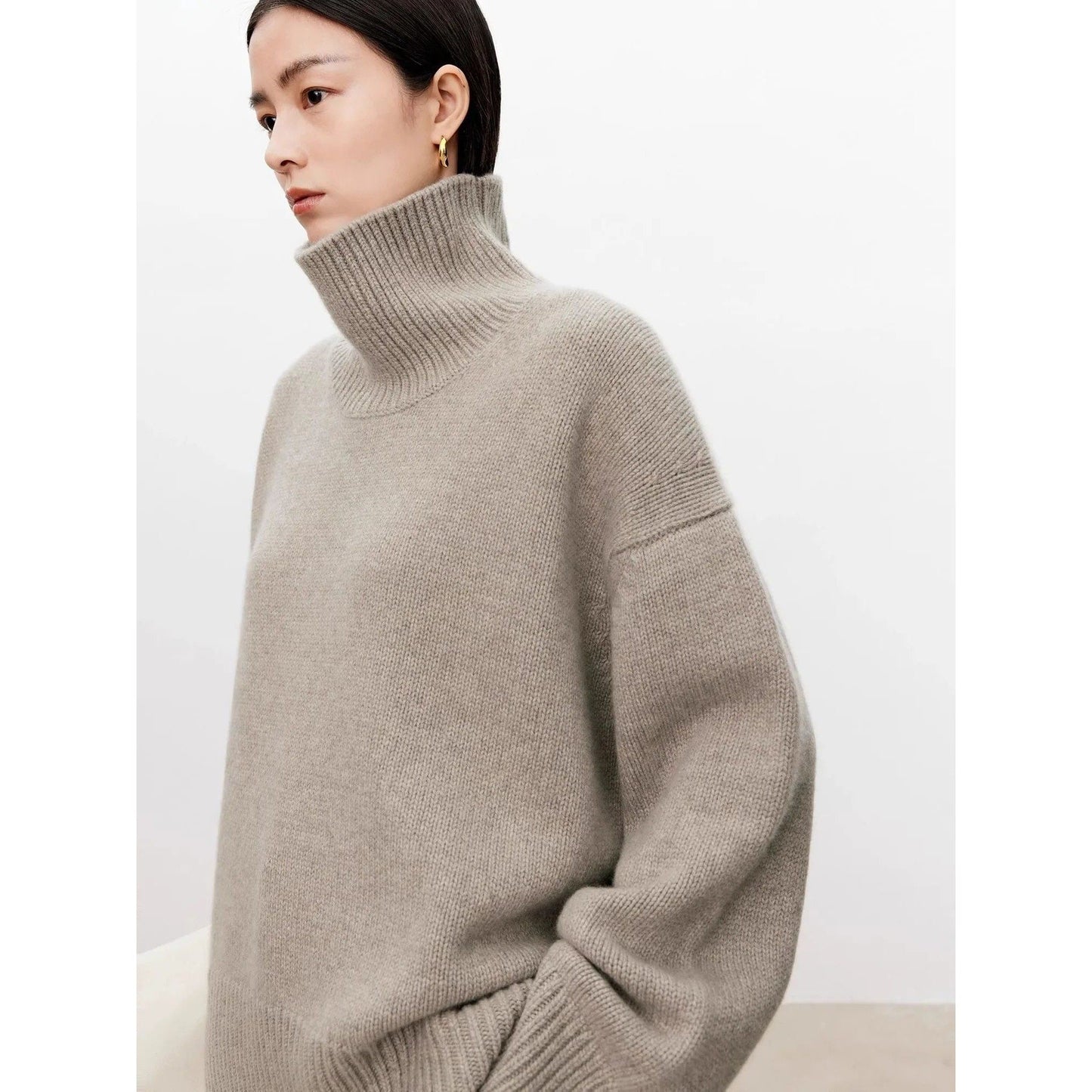 Women's Pure Cashmere Turtleneck Sweater