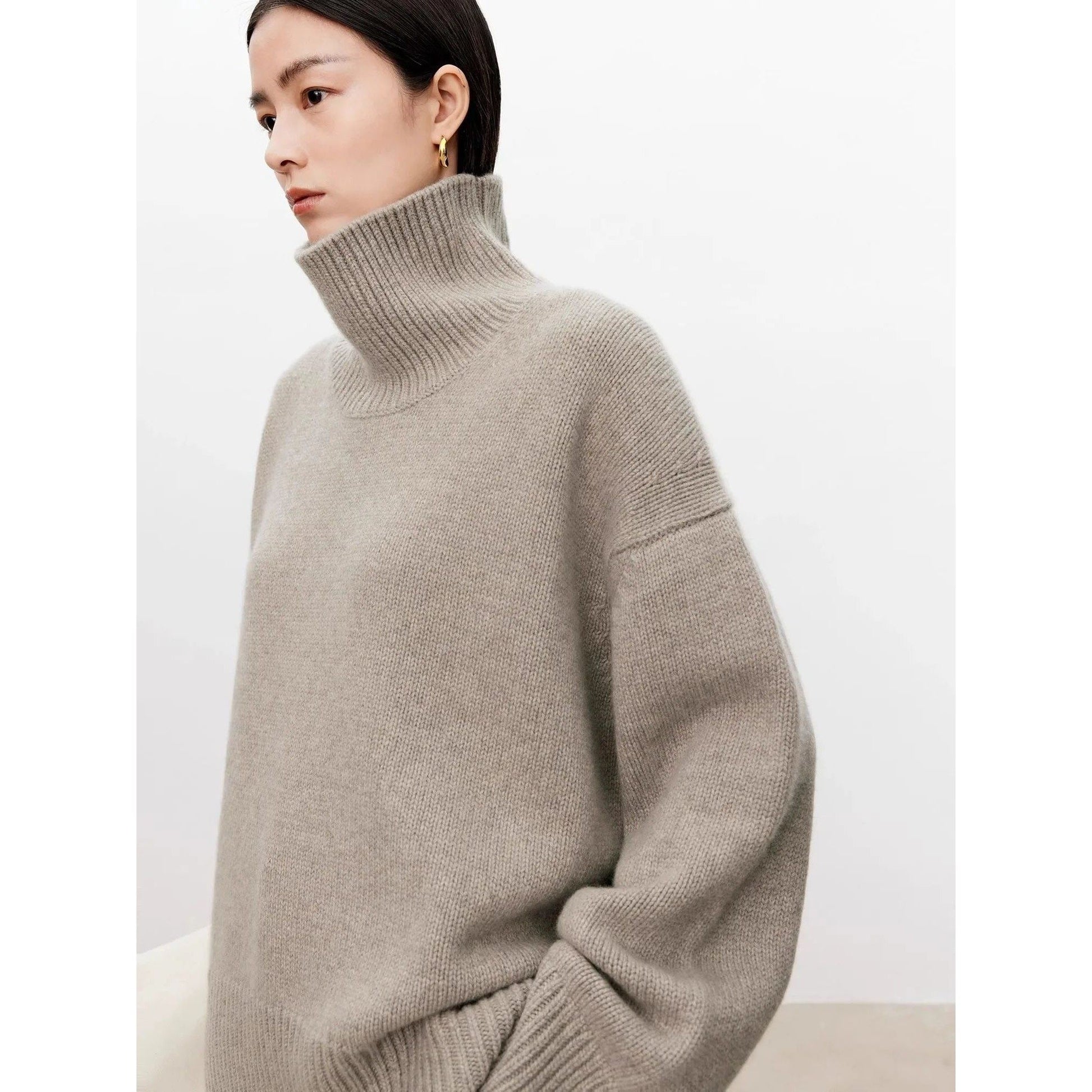 Women's Pure Cashmere Turtleneck Sweater
