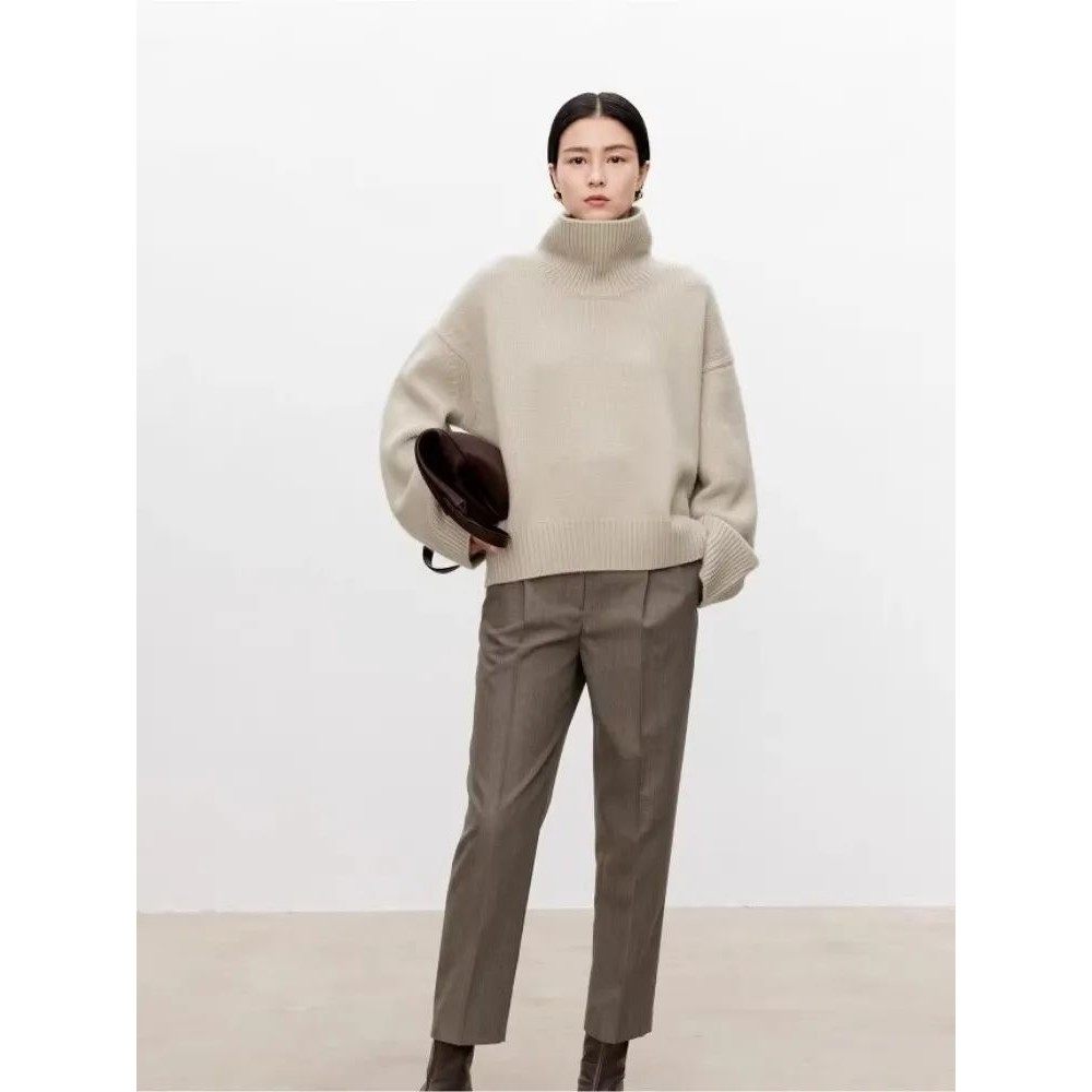 Women's Pure Cashmere Turtleneck Sweater