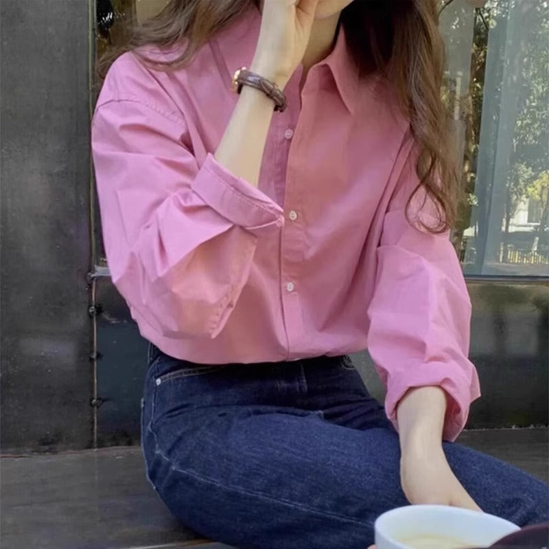 Women's pure cotton blouse