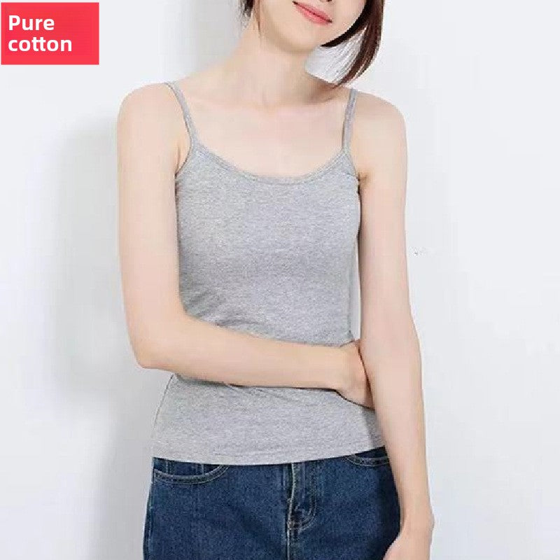 Women's Pure Cotton Halter Neck Camisole Top