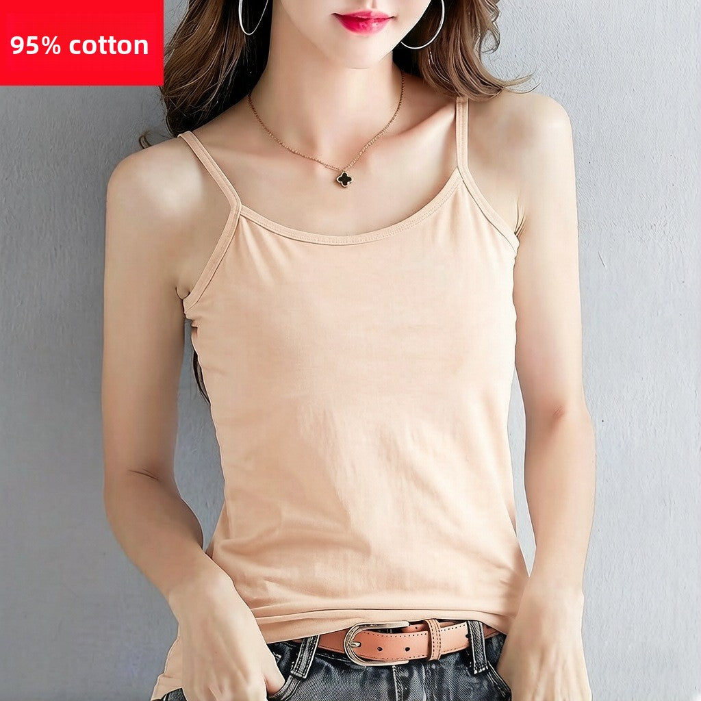 Women's Pure Cotton Halter Neck Camisole Top