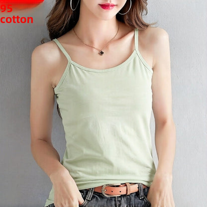 Women's Pure Cotton Halter Neck Camisole Top