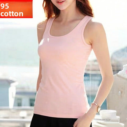 Women's Pure Cotton Halter Neck Camisole Top