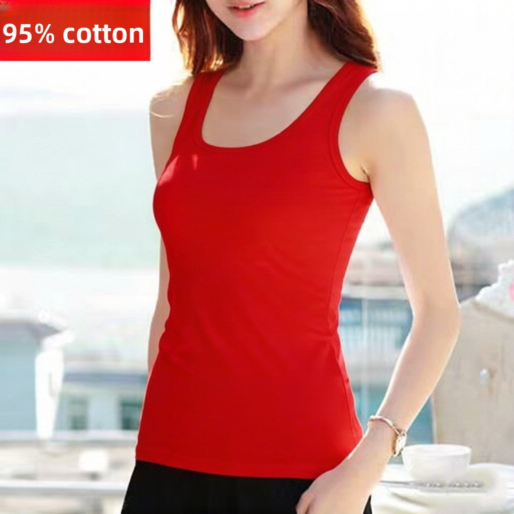 Women's Pure Cotton Halter Neck Camisole Top