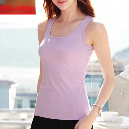 Women's Pure Cotton Halter Neck Camisole Top