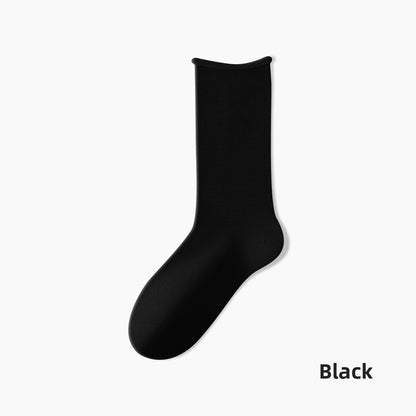Women's Pure Cotton Seamless Mid-Calf Socks