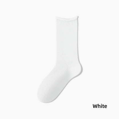 Women's Pure Cotton Seamless Mid-Calf Socks