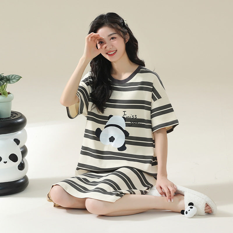 Women's Pure Cotton Short Sleeve Nightdress