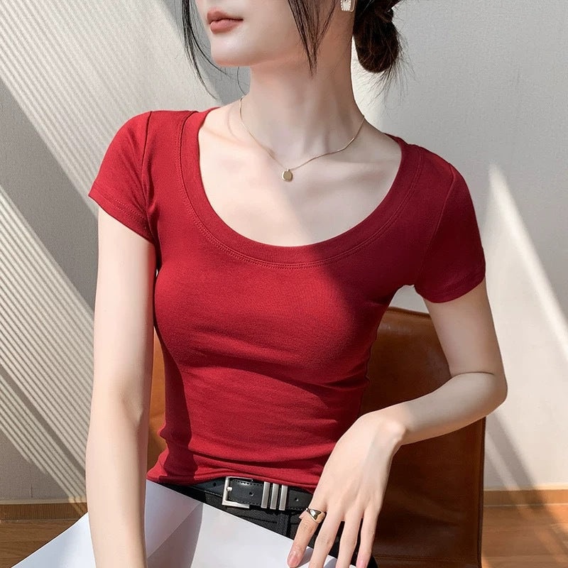 Women's Pure Cotton Short Sleeve T-Shirt