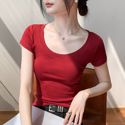Women's Pure Cotton Short Sleeve T-Shirt