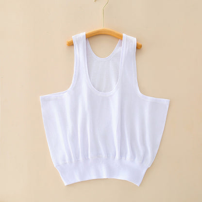 Women's Pure Cotton Summer Vest with Floral Print