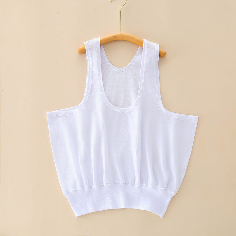 Women's Pure Cotton Summer Vest with Floral Print