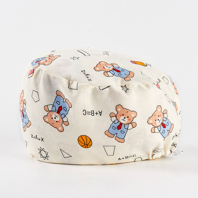 Women's pure cotton surgical cap
