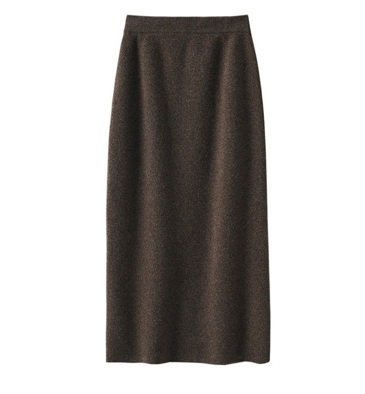 Women's Pure Wool Knit Pencil Skirt