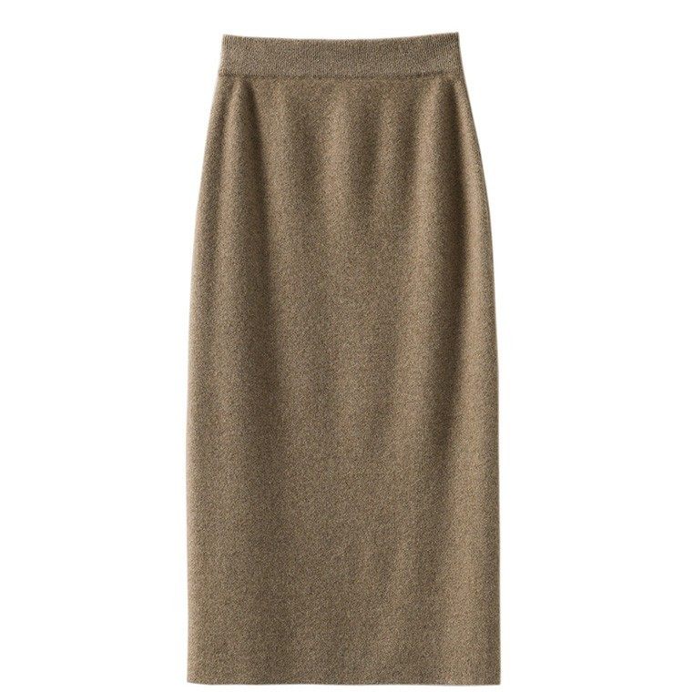 Women's Pure Wool Knit Pencil Skirt