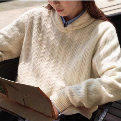Women's Pure Wool Knitted Sweater