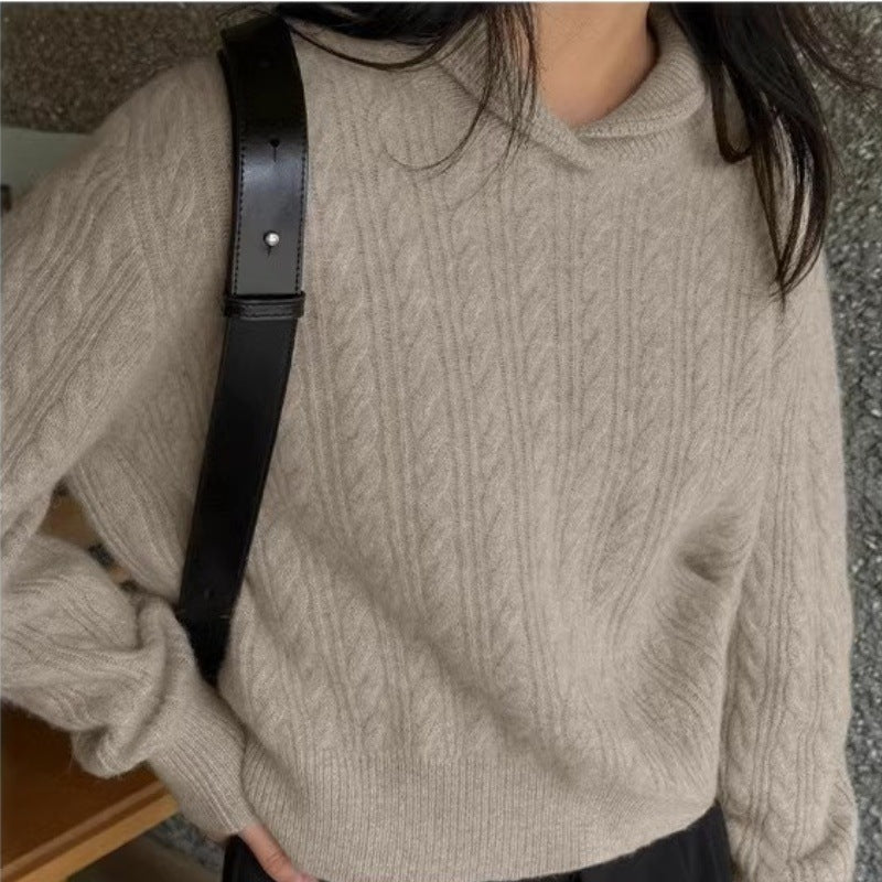 Women's Pure Wool Knitted Sweater