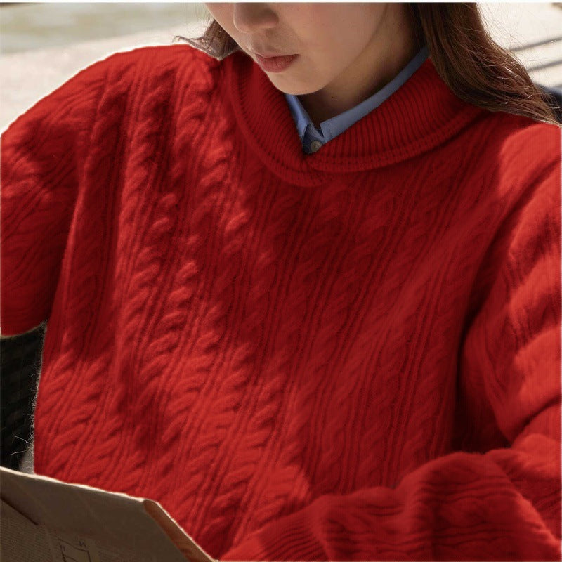 Women's Pure Wool Knitted Sweater