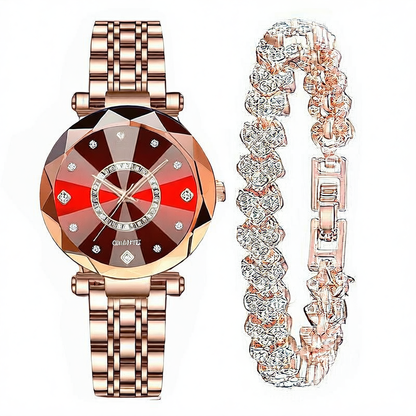 Women's Quartz Gold-Plated Watch