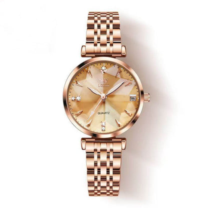 Women's Quartz Gold-Plated Watch