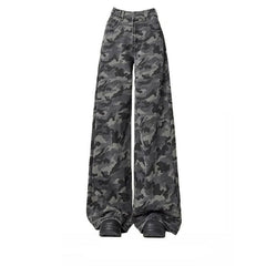 Camouflage gray trousers