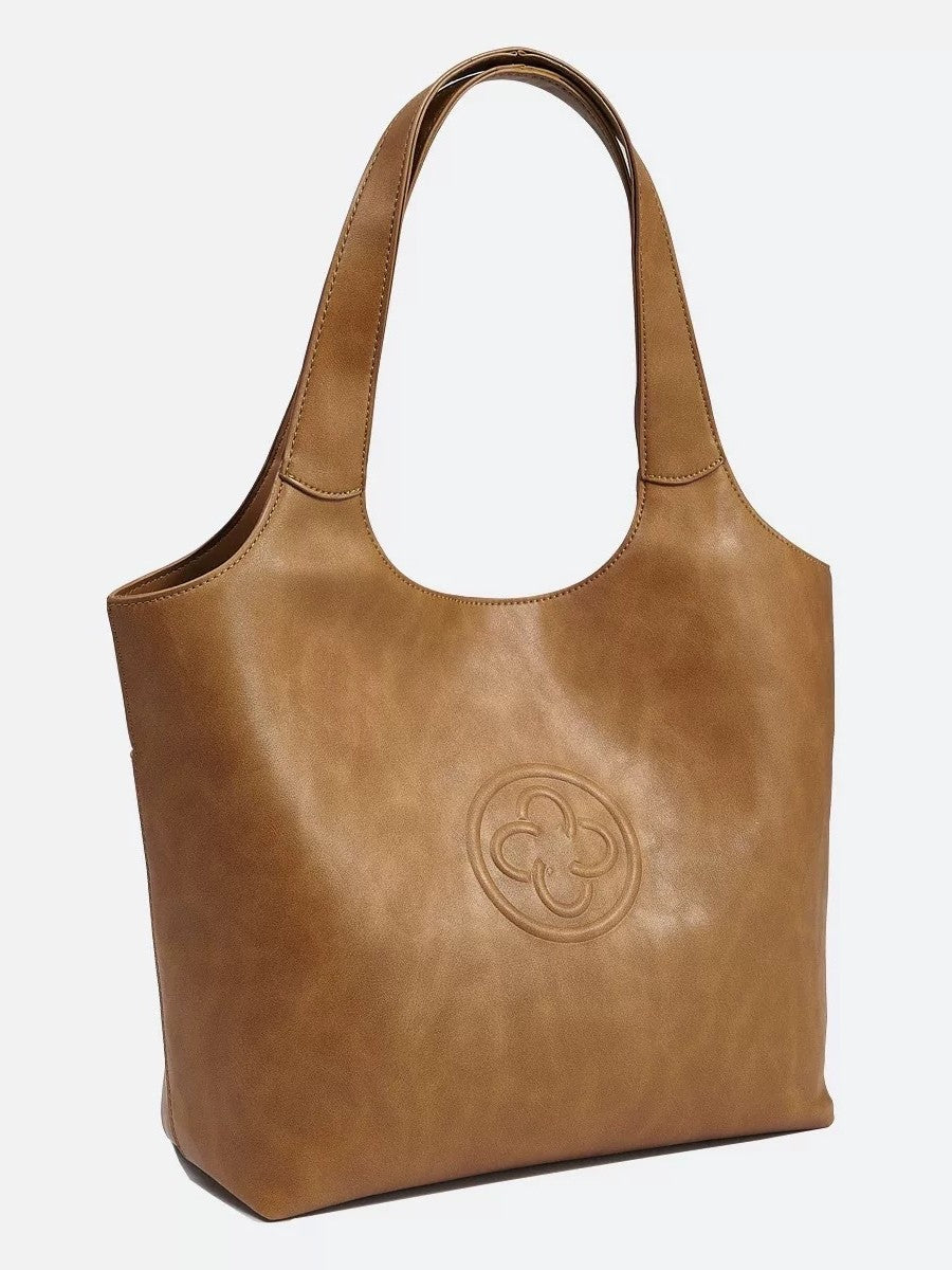 Women's Retro Vegetable-Tanned Leather Tote Bag