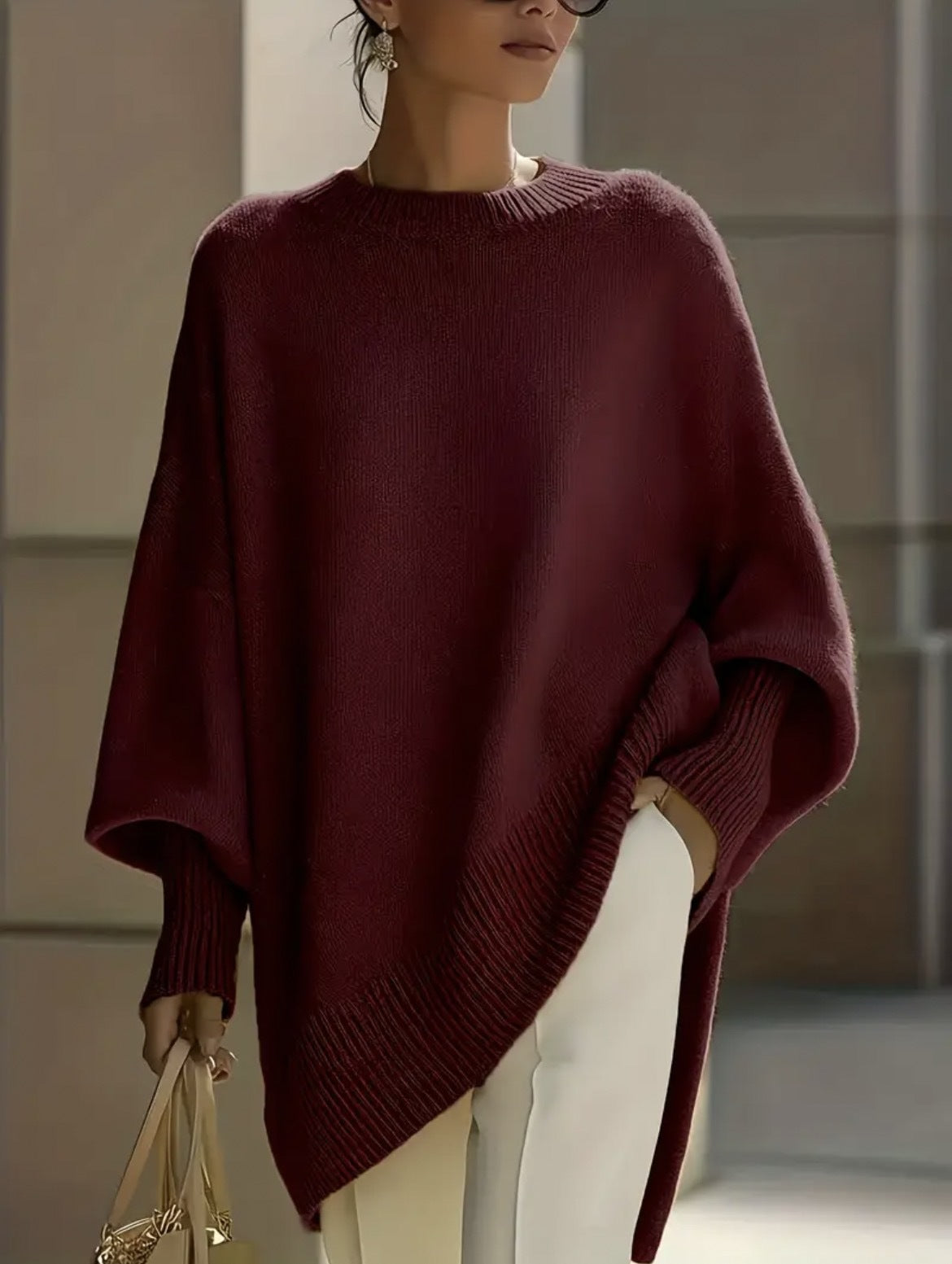 Women's Round Neck Knit Sweater