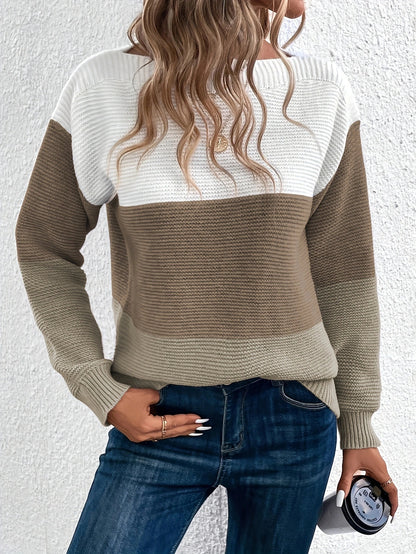 Women's Round Neck Knitted Sweater