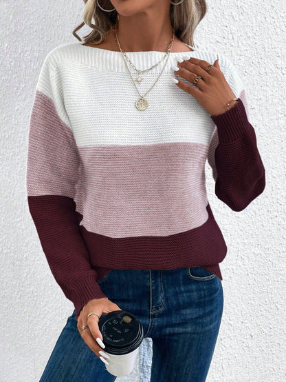 Women's Round Neck Knitted Sweater