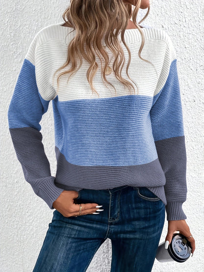 Women's Round Neck Knitted Sweater