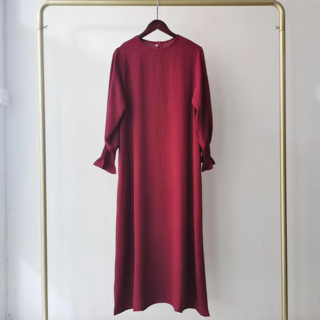 Women's Round Neck Long Dress