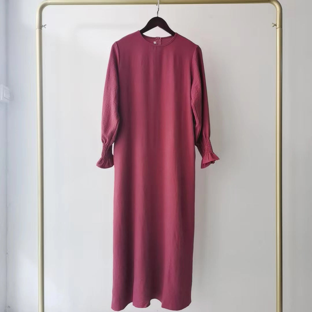 Women's Round Neck Long Dress