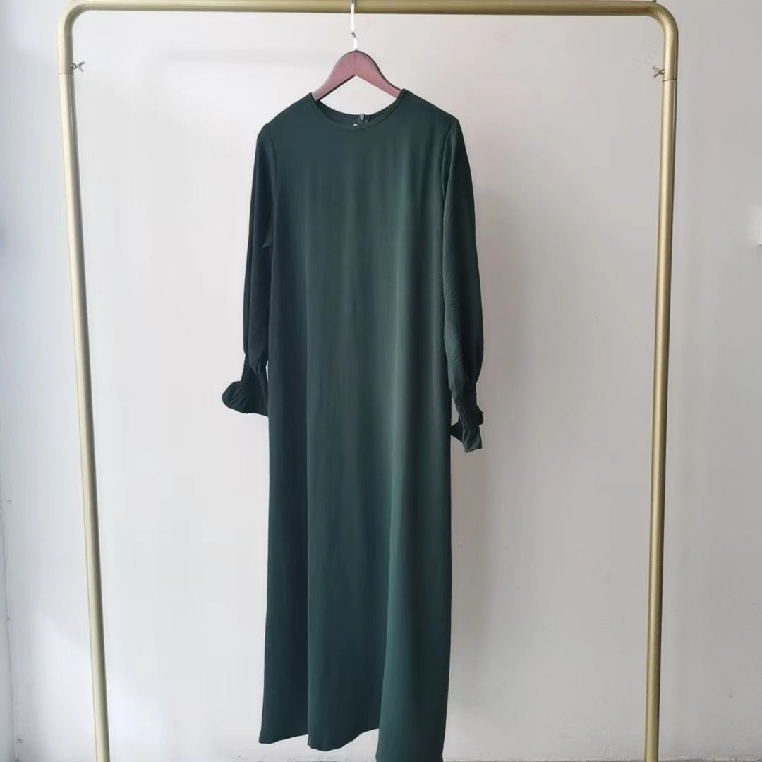 Women's Round Neck Long Dress