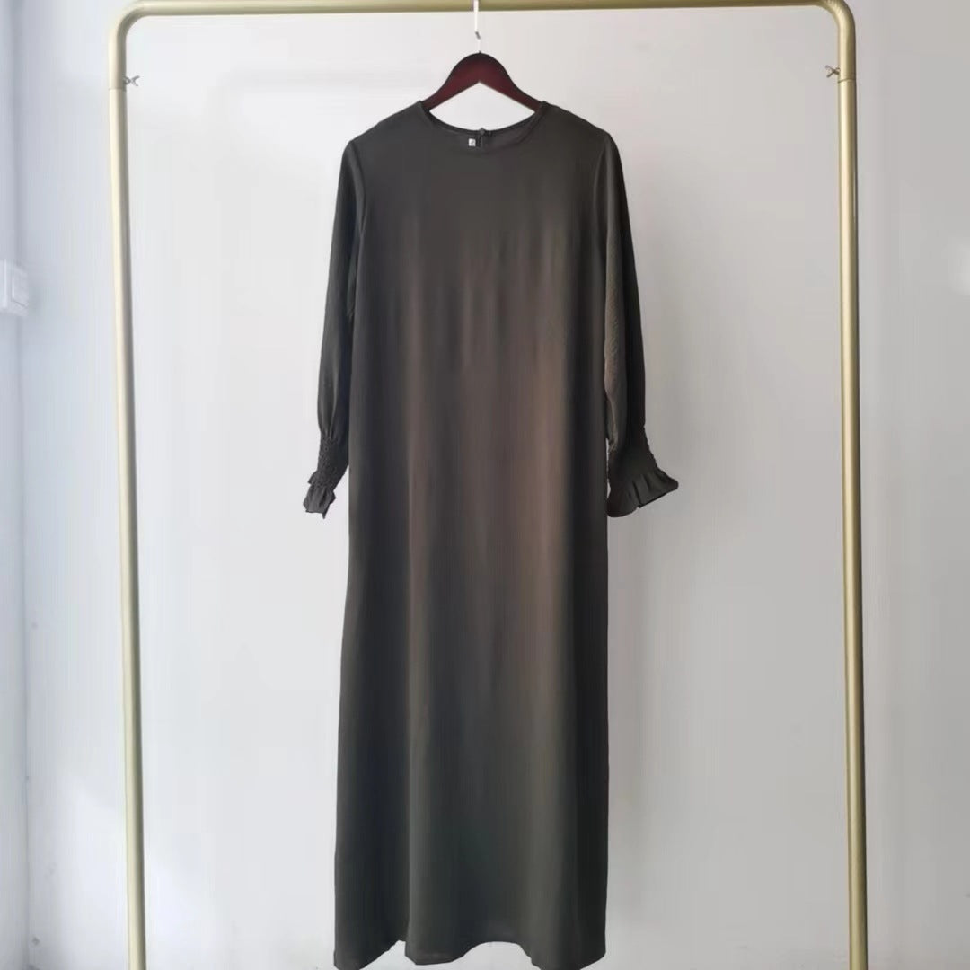 Women's Round Neck Long Dress