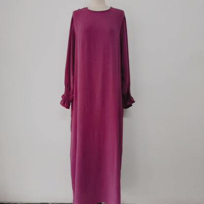 Women's Round Neck Long Dress