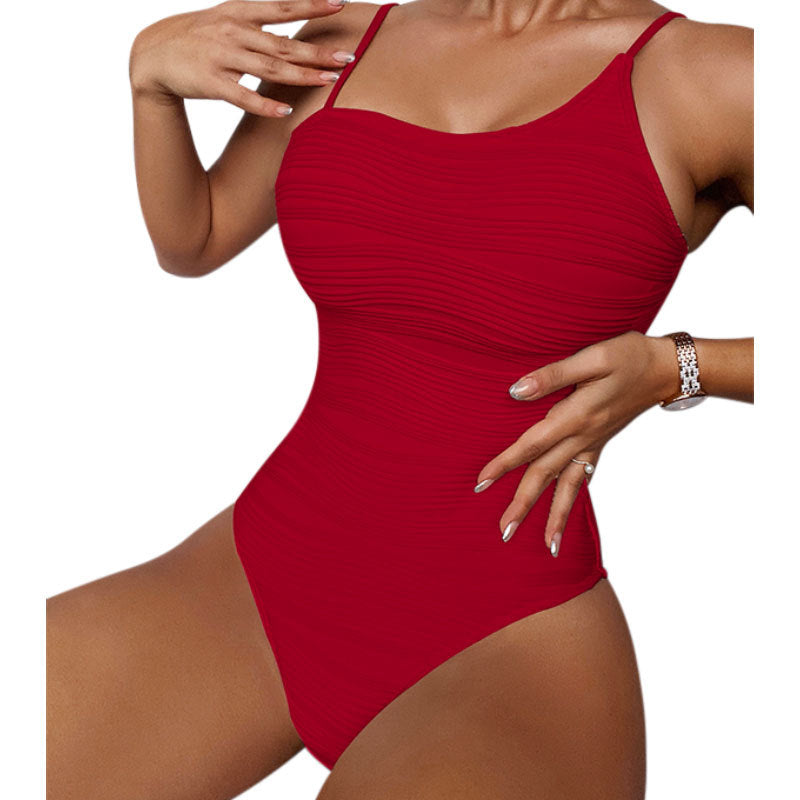 Women's Ruffled Modest One-Piece Swimsuit