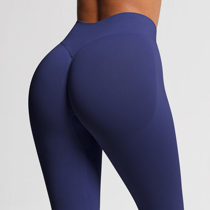 Women's Seamless High-Waisted Yoga Running Leggings
