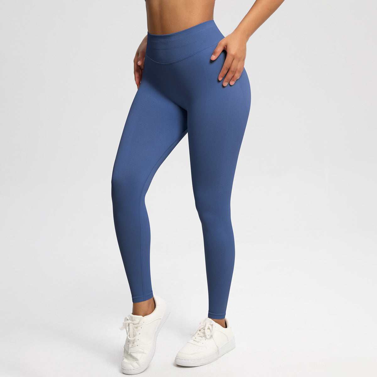 Women's Seamless High-Waisted Yoga Running Leggings