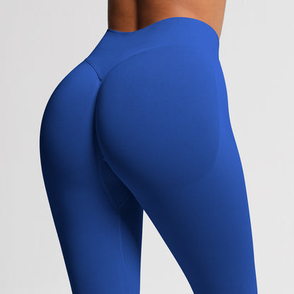 Women's Seamless High-Waisted Yoga Running Leggings