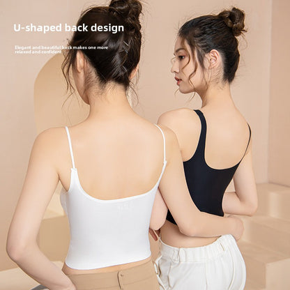 Women's Seamless Padded Camisole with Adjustable Straps