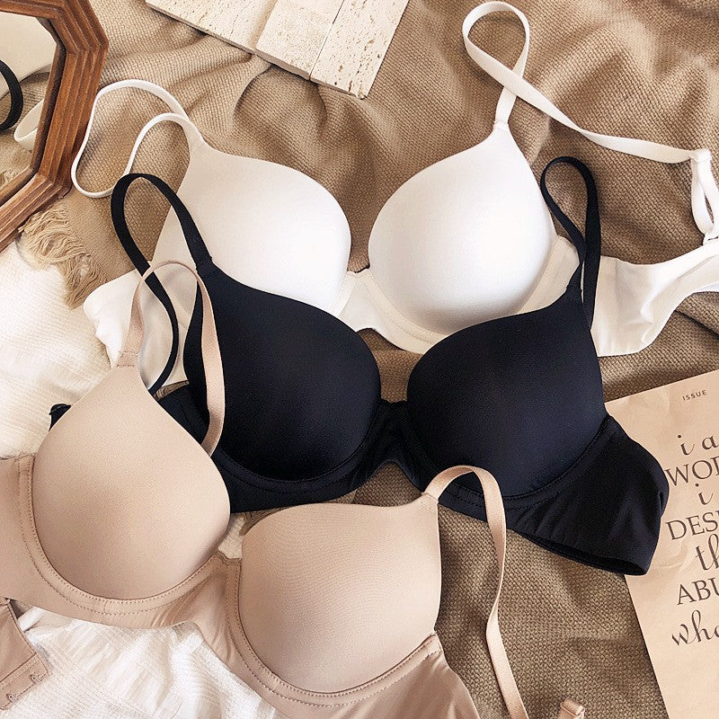 Women's Seamless Soft Cup Bra with Adjustable Support