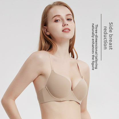 Women's Seamless Soft Cup Bra with Adjustable Support