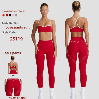 Women's Seamless Yoga Set with Supportive Fit