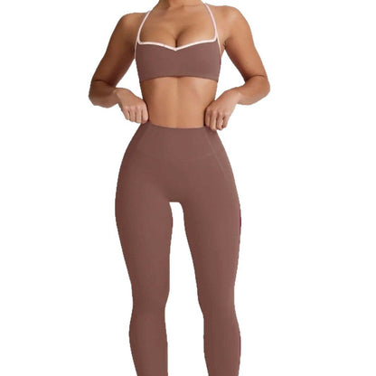 Women's Seamless Yoga Set with Supportive Fit